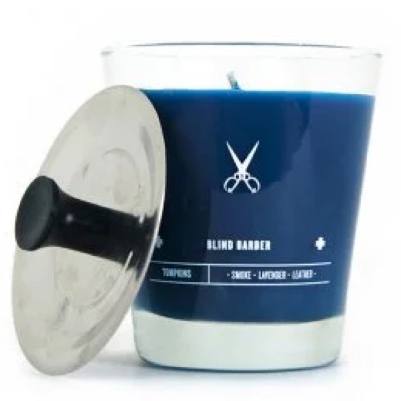 Blind Barber Tompkins Smoke Leather Candle - Picture 1 of 5